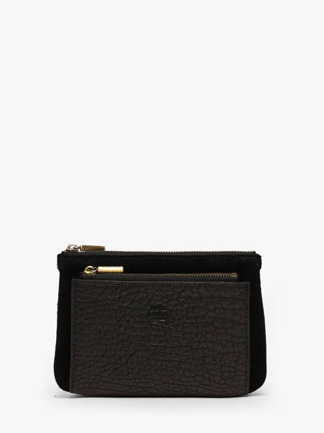 Porte-monnaie Cuir Mila louise Noir vintage 3802VE1