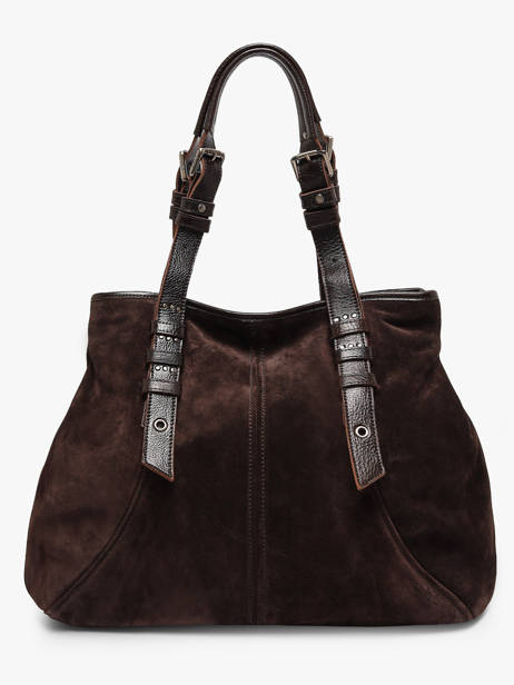 Sac Porté épaule Vintage Cuir Mila louise Marron vintage 3908V