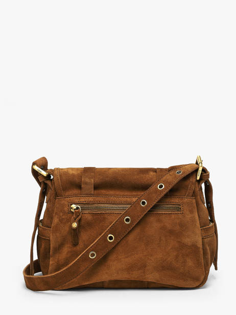 Sac Bandoulière Vintage Cuir Mila louise Marron vintage 3917V vue secondaire 3