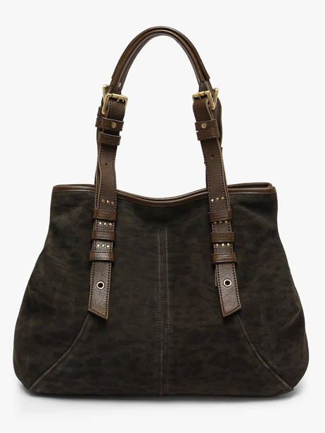 Sac Porté épaule Vintage Cuir Mila louise Vert vintage 3908PA1