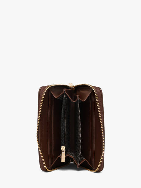 Portefeuille Lulu castagnette Marron zip EGO26053 vue secondaire 1