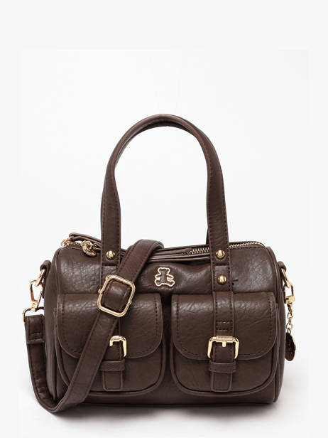 Sac Bandoulière Bride Lulu castagnette Marron bride BADER