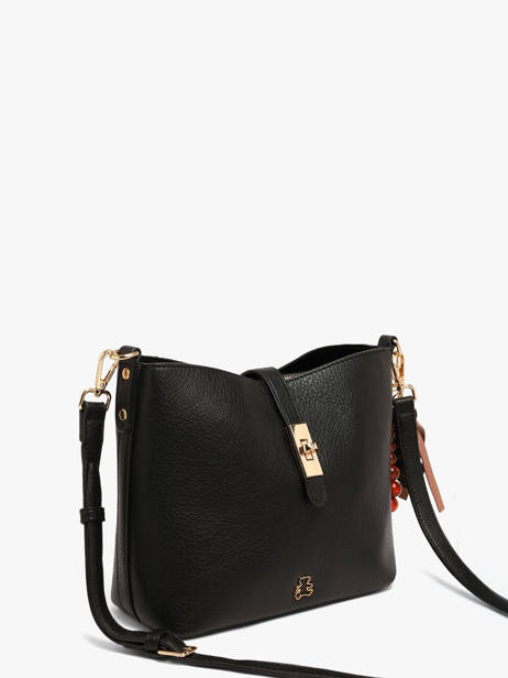 Sac Bandoulière Fermoir Lulu castagnette Noir fermoir BALKYS vue secondaire 1