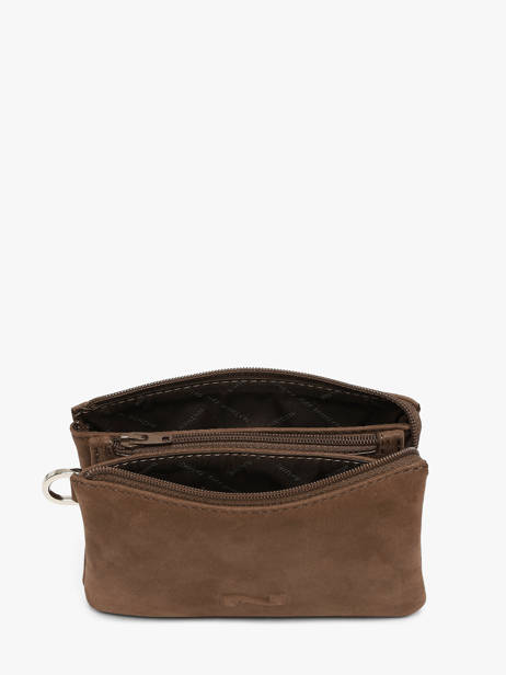 Porte-monnaie Cuir Nathan baume Marron dynasty NG vue secondaire 1