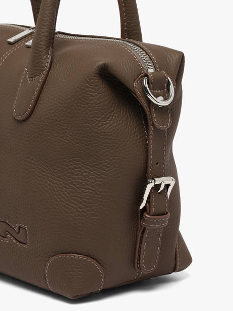 Sac Porté Main Clark Cuir Nathan baume Marron drive 1 vue secondaire 2