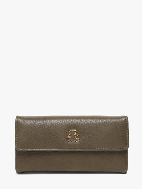 Wallet Lulu castagnette Green zip ORASIE