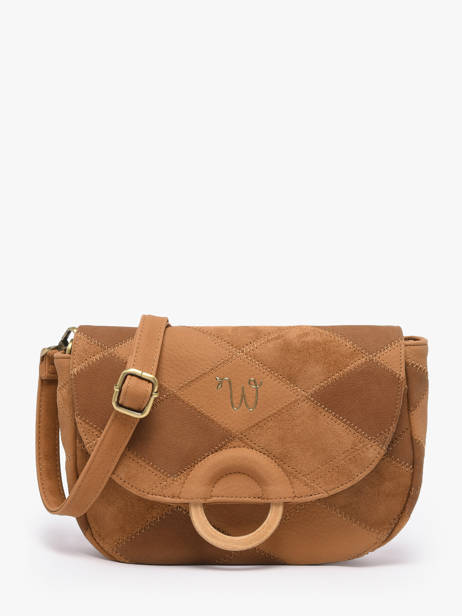 Shoulder Bag Neflier Patchwork Woomen Brown neflier patchwork WNET04