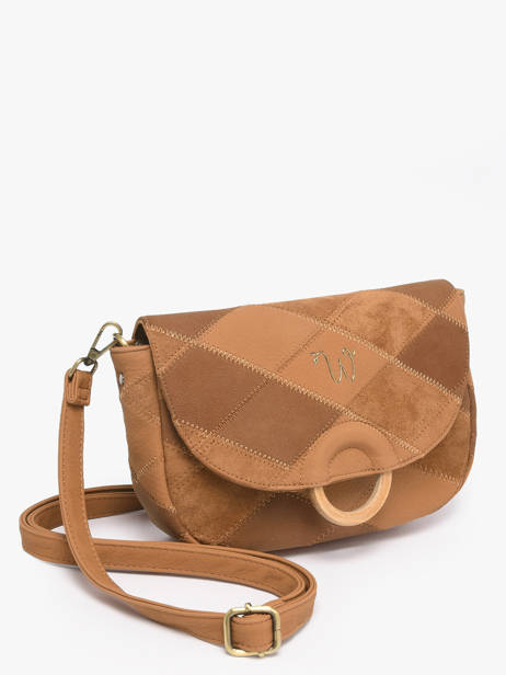 Shoulder Bag Neflier Patchwork Woomen Brown neflier patchwork WNET04 other view 2