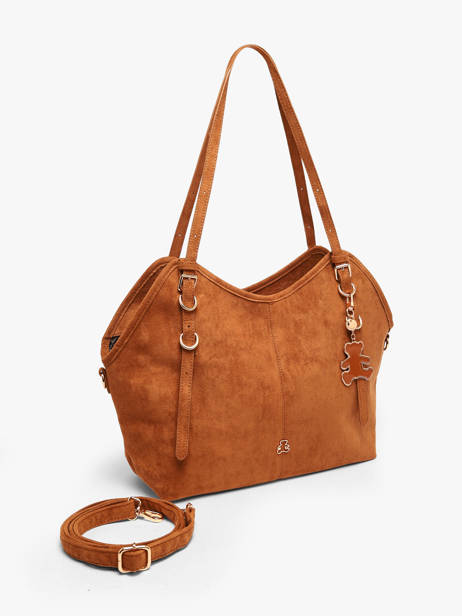 Shoulder Bag Surpique Lulu castagnette Brown surpique BAKI other view 1