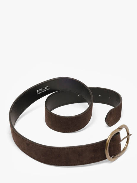 Leather Laura Women's Belt Pieces Brown laura 17112619 other view 3