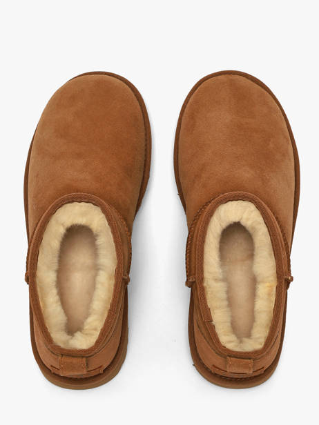 Bottes Classic Ultra Mini Ugg Marron women 1116109 vue secondaire 4