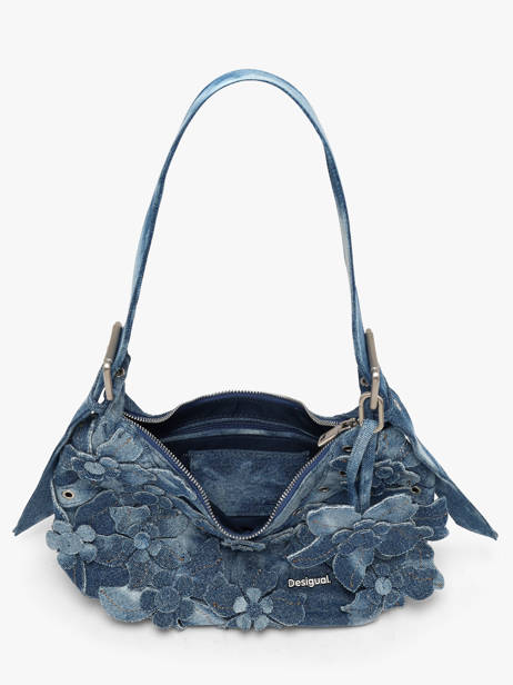 Sac Porté épaule Curio Coton Desigual Bleu curio 26WAXD19 vue secondaire 3