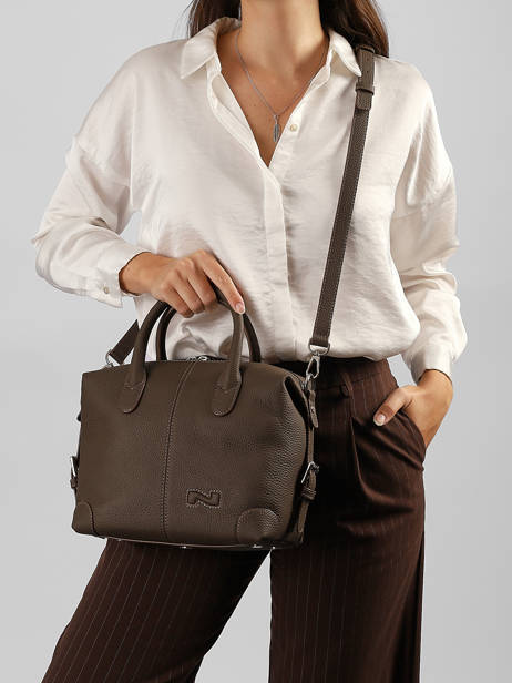 Leather Clark Satchel Nathan baume Brown drive 1 other view 1