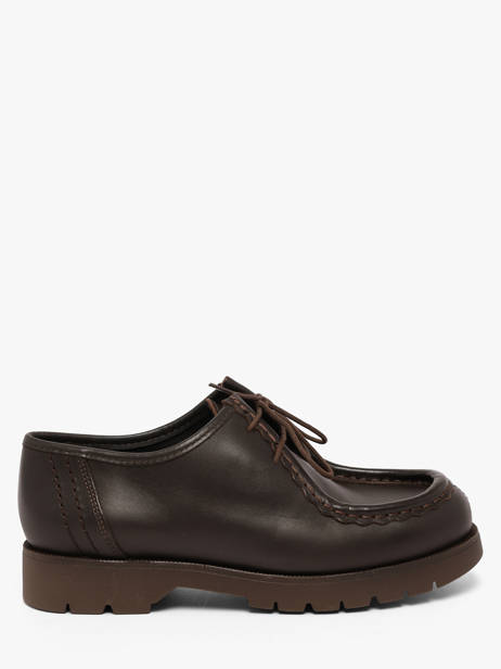 Derby Shoes In Leather Kleman Brown women ZA72107