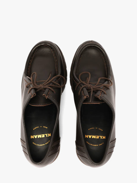 Derby Shoes In Leather Kleman Brown women ZA72107 other view 3