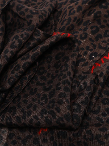 Scarf Sabri Leopard 90x90 Pieces Brown sabri 17164359 other view 1