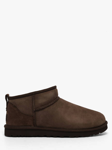 Leather Classic Ultra Mini Boots Ugg Brown men 1137391