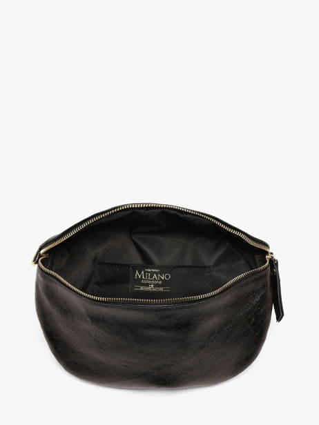 Sac Banane Cuir Milano Noir nine NI21123O vue secondaire 3