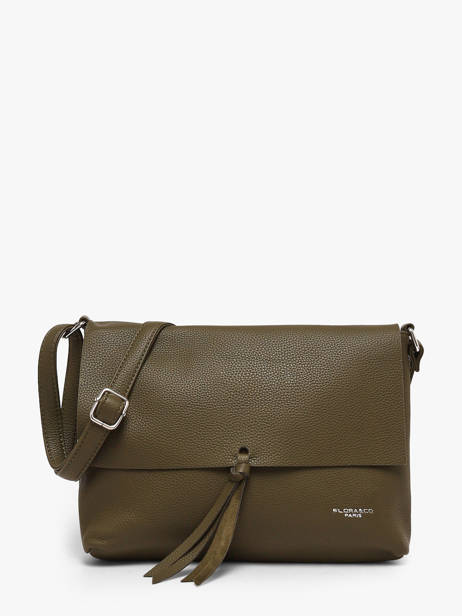 Shoulder Bag Grained Flora & co Green grained F8045
