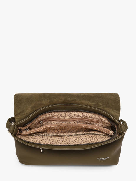 Shoulder Bag Grained Flora & co Green grained F8045 other view 2