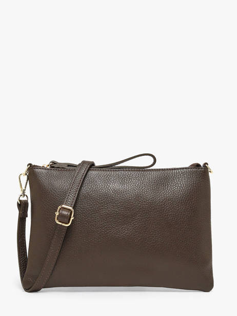 Sac Bandoulière Caviar Cuir Milano Marron caviar CA26064