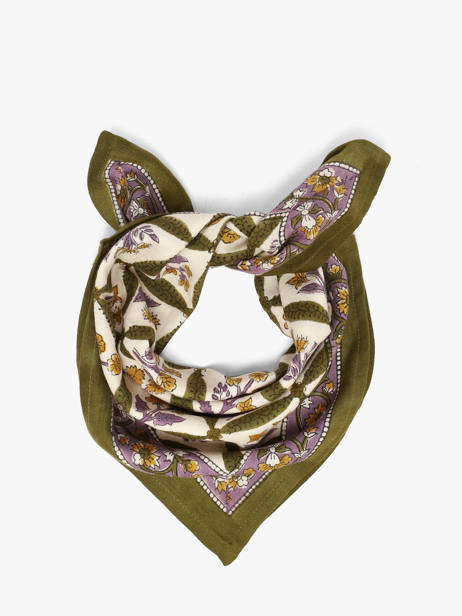 Petit Foulard Zénon 50x50 Byzantine Vert foulard ZEN