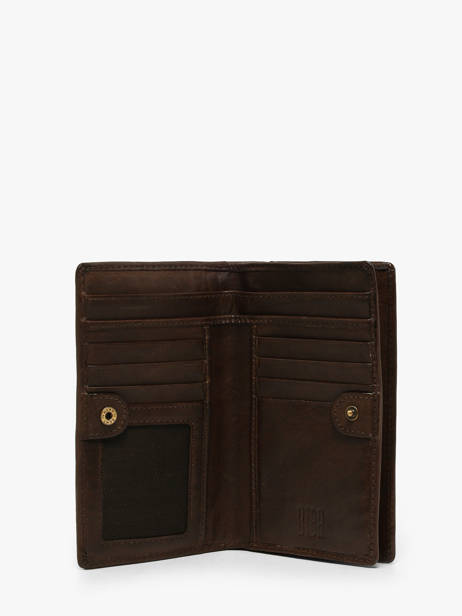 Wallet Leather Biba Brown heritage ELK3L other view 1