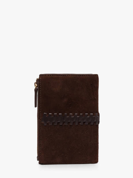 Wallet Leather Biba Brown heritage NAW4L other view 2