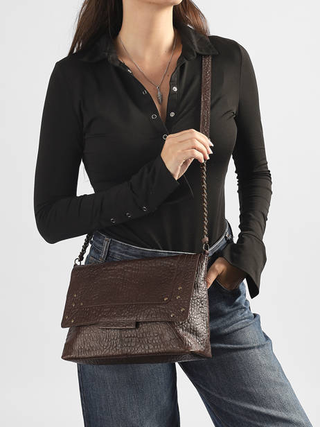 Sac Bandoulière Felizia Cuir Pieces Marron felizia 17116819 vue secondaire 1