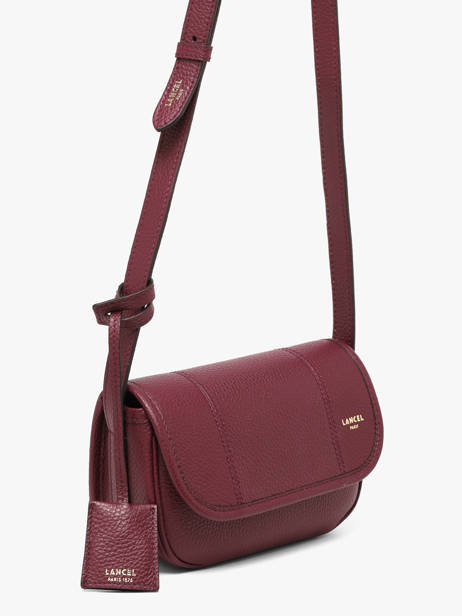 Small Leather Victoire Crossbody Bag Lancel Violet victoire A13991 other view 1