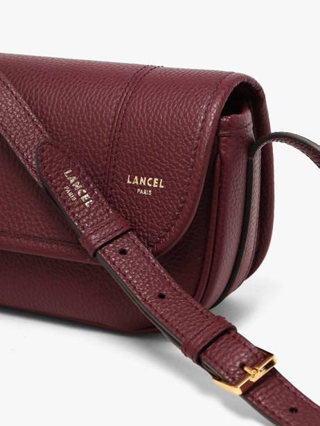 Small Leather Victoire Crossbody Bag Lancel Violet victoire A13991 other view 2