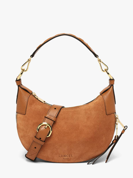 Shoulder Bag Origami Leather Lancel Brown origami A14279