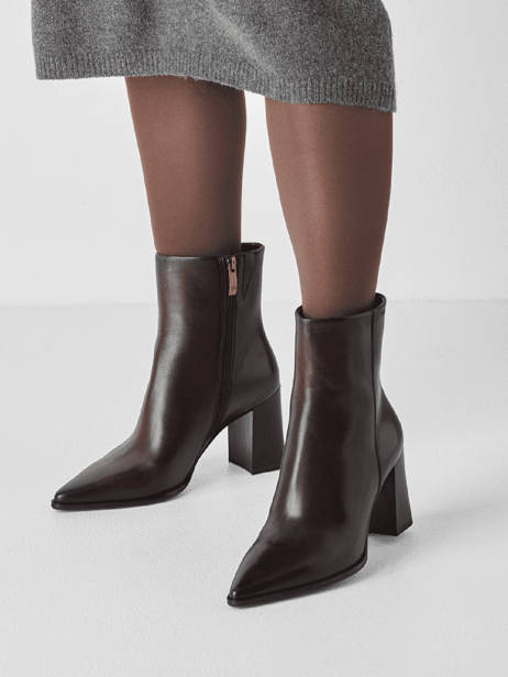 Heeled Boots In Leather Tamaris Brown women 47 other view 1