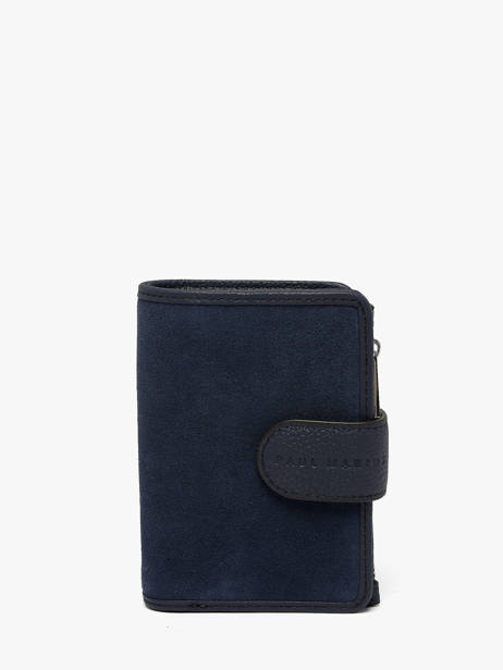 Wallet Leather Paul marius Blue la suite VALENSUI