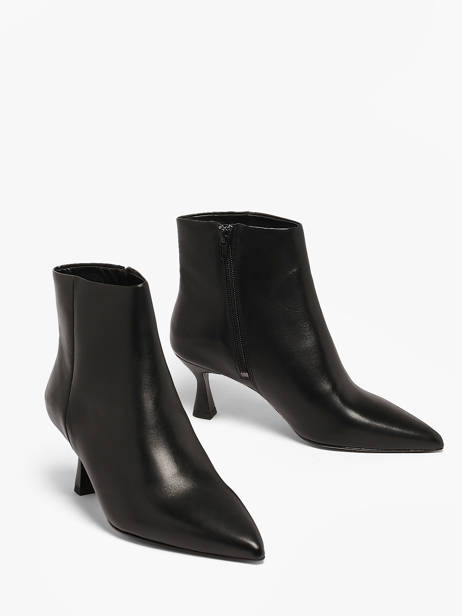 Bottines Talon Aiguille En Cuir We do Noir women CO90048C vue secondaire 1