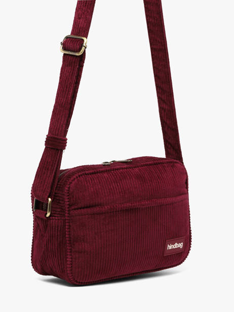 Velvet Nino Crossbody Bag Hindbag Red velours V other view 1