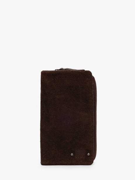 Wallet Leather Biba Brown leather ENO2L