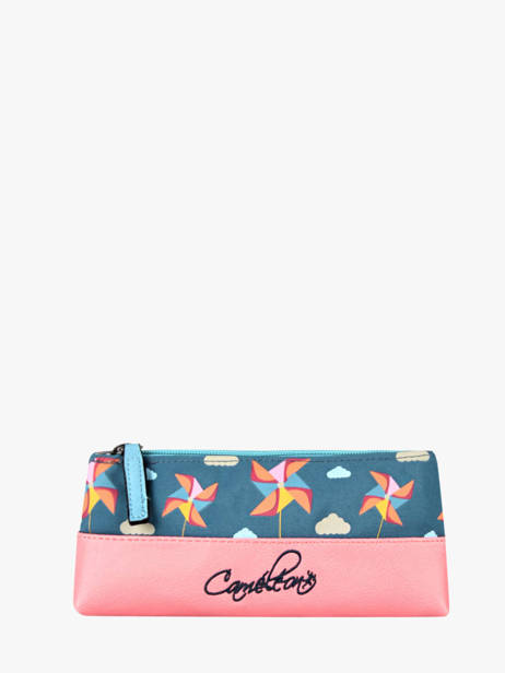 Pencil Case 1 Compartment Cameleon Blue retro PBRETROU