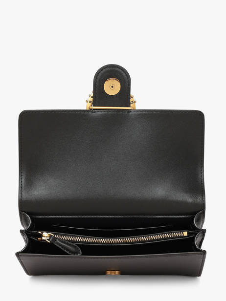 Sac Bandoulière Mini Love One Cuir Pinko Noir love bag icon 7071A0F1 vue secondaire 3