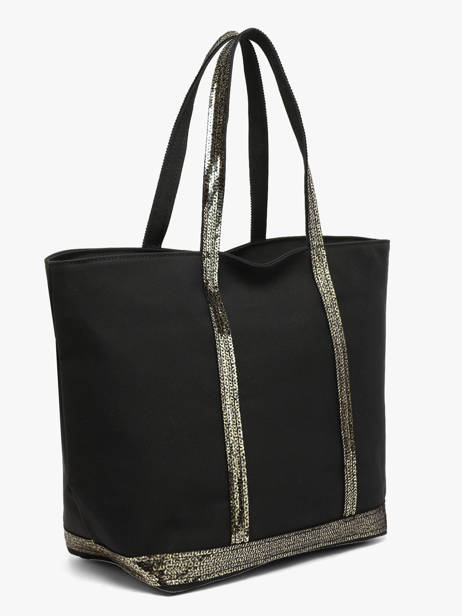Large Zipped Shoulder Bag Le Cabas Sequins Vanessa bruno Black cabas 1V40409 other view 1