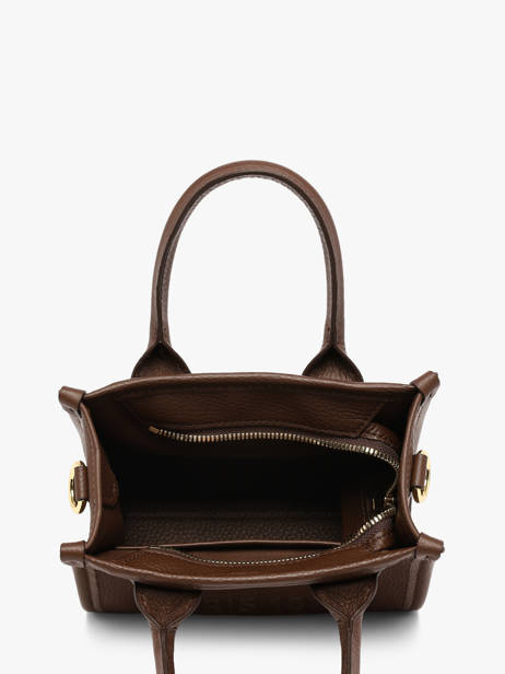 Leather Mini Jour Crossbody Bag Lancel Brown jour A14078 other view 3