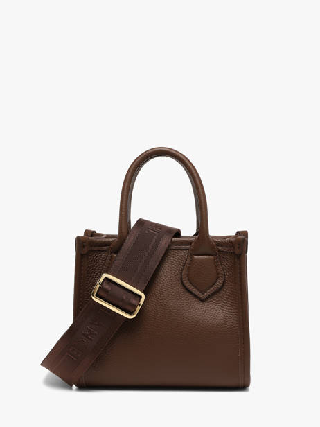 Leather Mini Jour Crossbody Bag Lancel Brown jour A14078 other view 4
