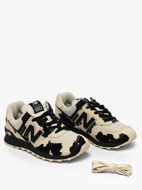 Sneakers 574 Cow New balance Black women W574PH other view 1