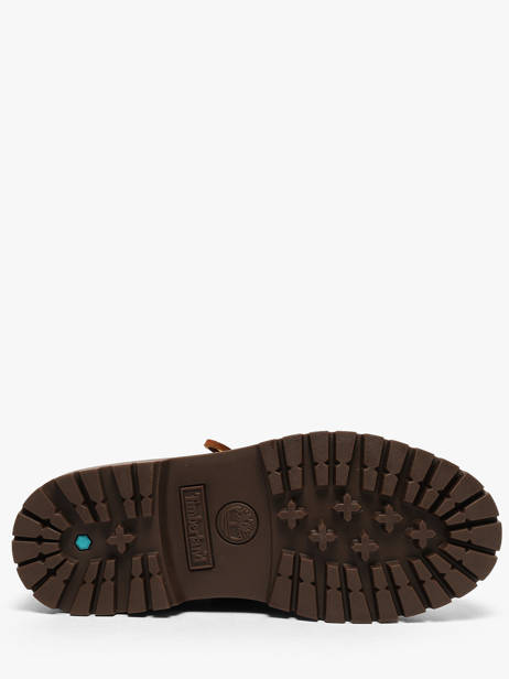 Chaussures Bateau Plateforme En Cuir Timberland Marron women 2GVFW071 vue secondaire 4