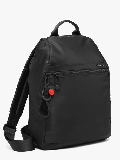 Large Vogue Backpack In Recycled Polyester Hedgren Black inner city upgrade HIC11L other view 1