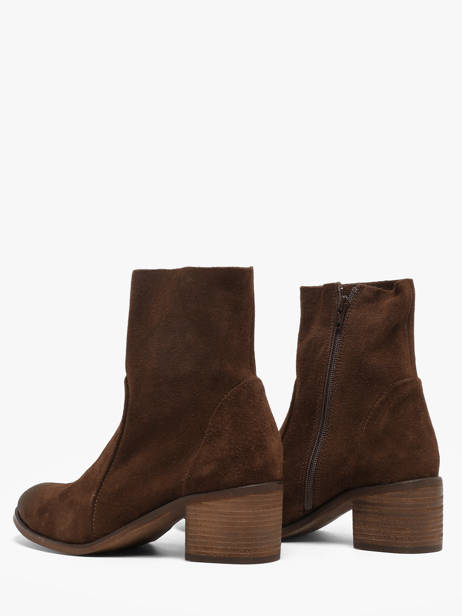 Heeled Boots In Leather Aliwell Brown women A224029 other view 2