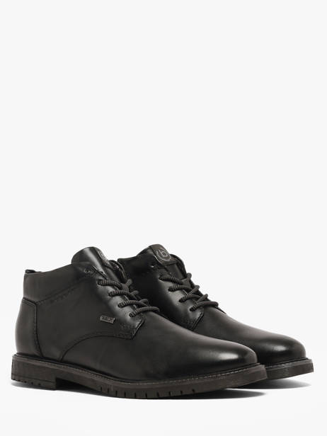 Boots In Leather Bugatti Black men 3318373E other view 1