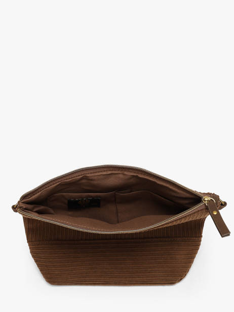 Shoulder Bag Velours Le voyage en panier Brown velours AHP304 other view 2
