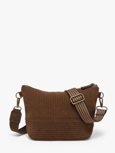 Shoulder Bag Velours Le voyage en panier Brown velours AHP304 other view 3