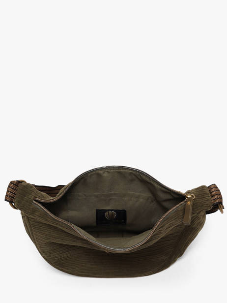 Shoulder Bag Velours Le voyage en panier Green velours AHP307 other view 2